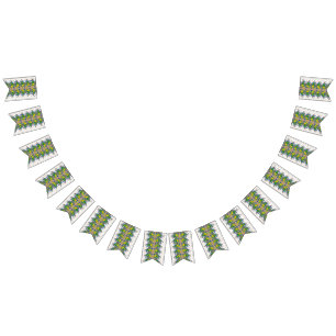 a picture of a pattern that looks like a peacock bunting 