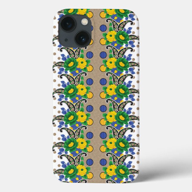 a picture of a pattern that looks like a peacock Case-Mate iPhone case (Back)