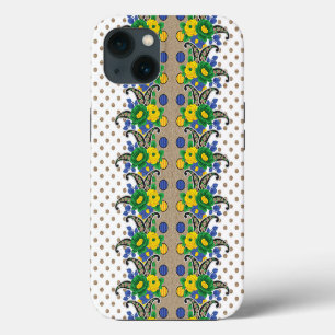 a picture of a pattern that looks like a peacock iPhone 13 case