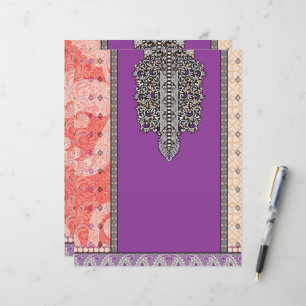 a picture of a scarf with a design on it