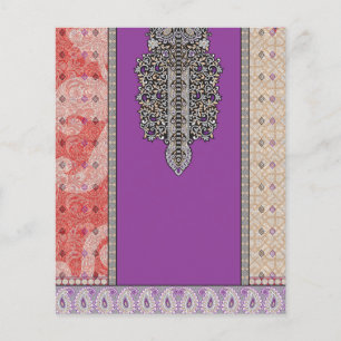 a picture of a scarf with a design on it flyer