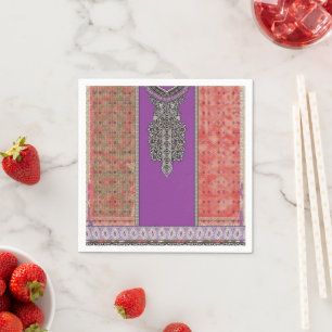 a picture of a scarf with a design on it napkin