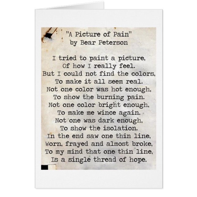 A Picture of Pain (Front)