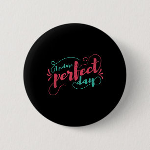 A Picture Perfect Day Marriage Design For Bride Gr 6 Cm Round Badge