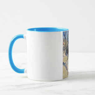 a picturesque goose in winter mug