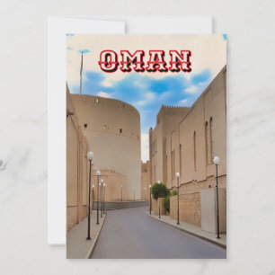 A picturesque Omani street Holiday Card
