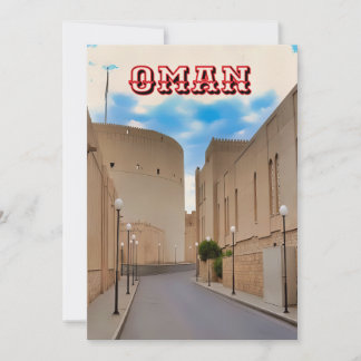 A picturesque Omani street Holiday Card