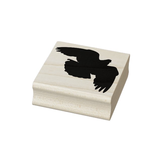A pigeon in flight rubber stamp (Stamp)