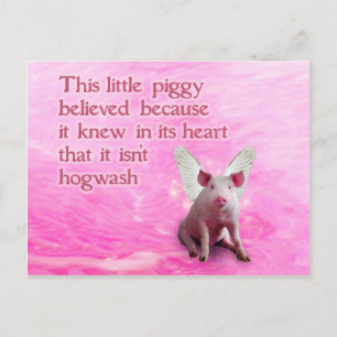 A Piggy Believed Postcard