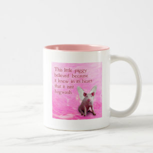 A Piggy Believed Two-Tone Coffee Mug