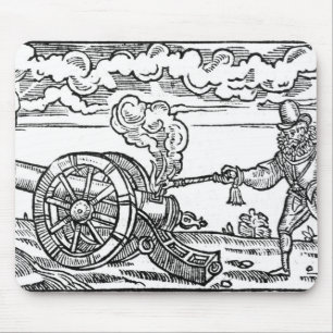 A Pikeman Lighting a Cannon Mouse Pad