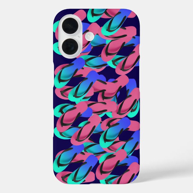 A Pile Of Flip Flops Fun Blue  Case-Mate iPhone Case (Back)