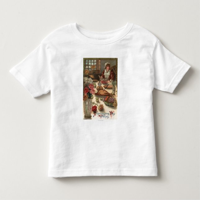 A Pilgrim Woman's Table Toddler T-Shirt (Front)