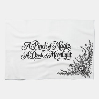 A Pinch of Magic Witchy Celestial Kitchen Towel