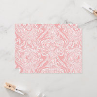 a pink and white abstract design on a white backgr