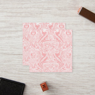 a pink and white abstract design on a white backgr loyalty card