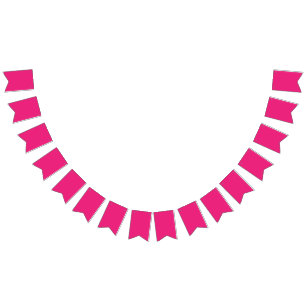 a pink background with a black border bunting