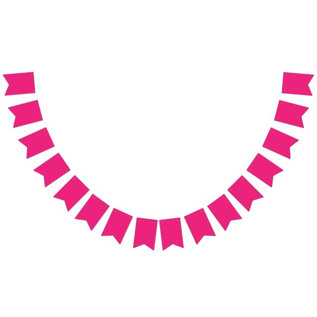 a pink background with a black border bunting  (All)