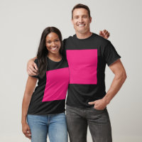 a pink background with a black border