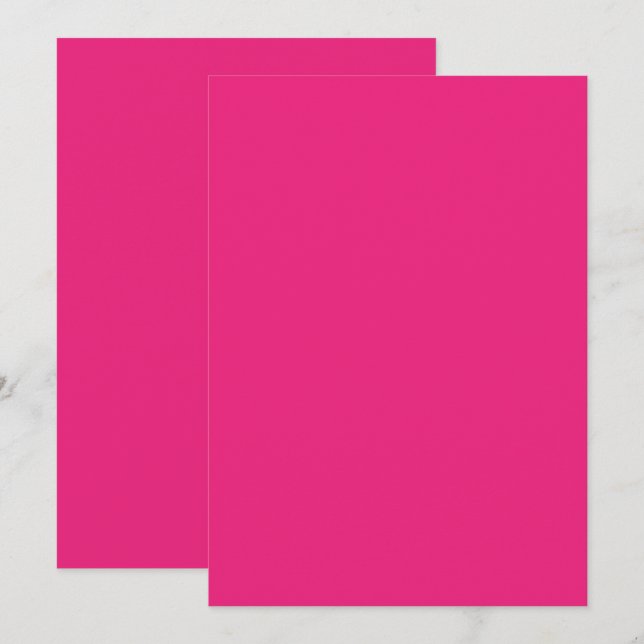 a pink background with a black border thank you card (Front/Back)