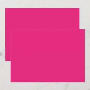 a pink background with a black border thank you card