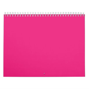a pink background with a black calendar