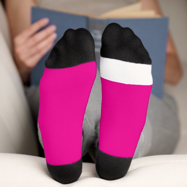 a pink background with a  socks (Bottom)