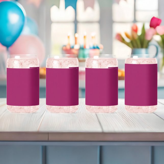 a pink background with a white border can glass (Insitu (Baby Shower))