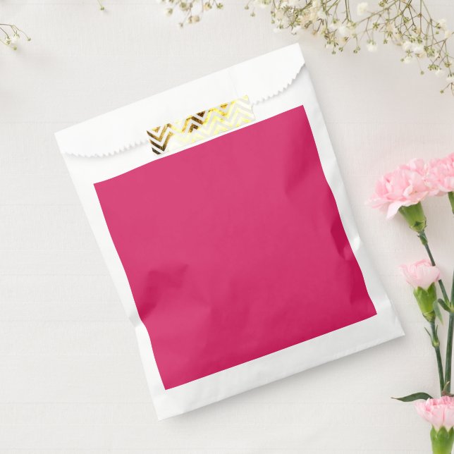 a pink background with a white border favour bag (Sealed)