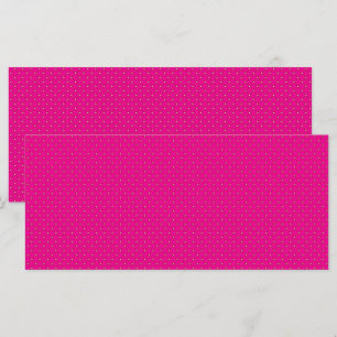 a pink background with white polka dots menu