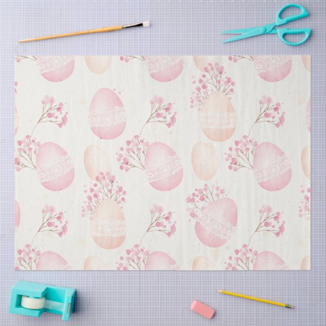 A Pink Easter Series Design #10 Tissue Paper (Craft)