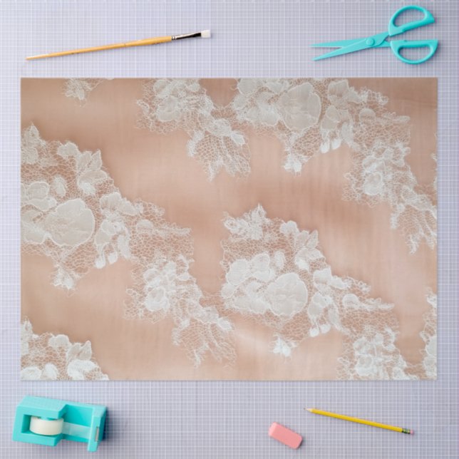 A Pink Lace Series Design #1 Tissue Paper (Craft)
