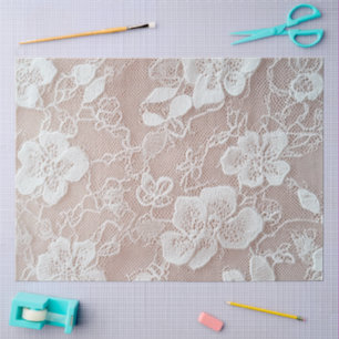 A Pink Lace Series Design #8 Tissue Paper