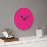 A pink square with a white border, creating a simp large clock<br><div class="desc">Elevate your space with this elegant pink square adorned with a clean white border. The stark contrast between the two colours creates a striking visual impact that is sure to capture the attention of any onlooker. Crafted with the utmost attention to detail, this piece is perfect for adding a touch...</div>