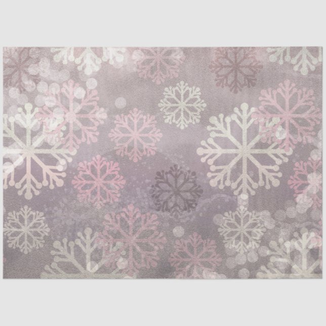 A Pink Winter Grunge Series Design 7 Tissue Paper (Front)