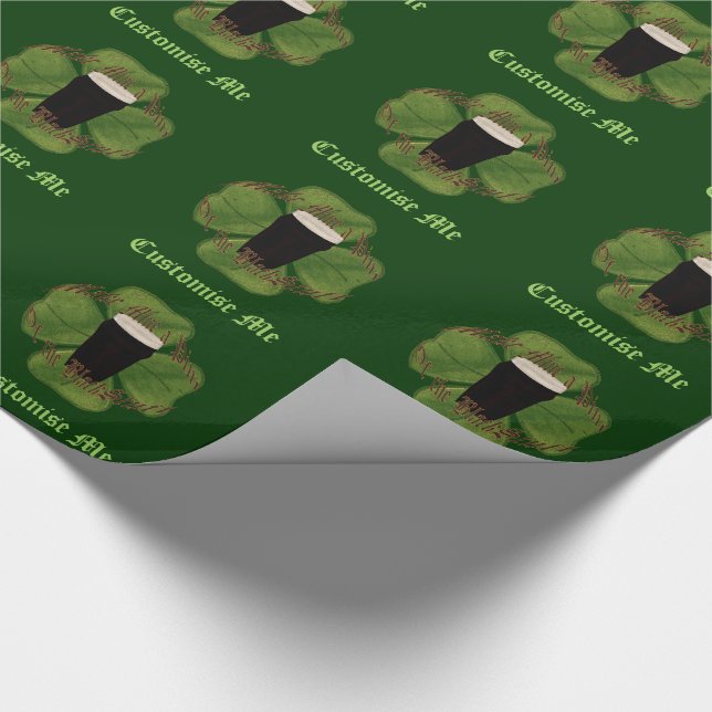 A Pint of the Black Stuff Wrapping Paper (Corner)