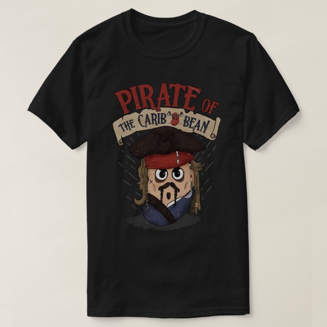 A Pirate Bean T-Shirt (Design Front)
