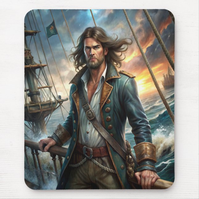 A Pirate from a Ship Mouse Pad (Front)