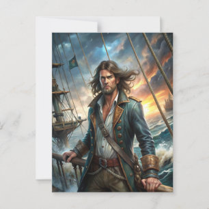 A Pirate from a Ship Postcard
