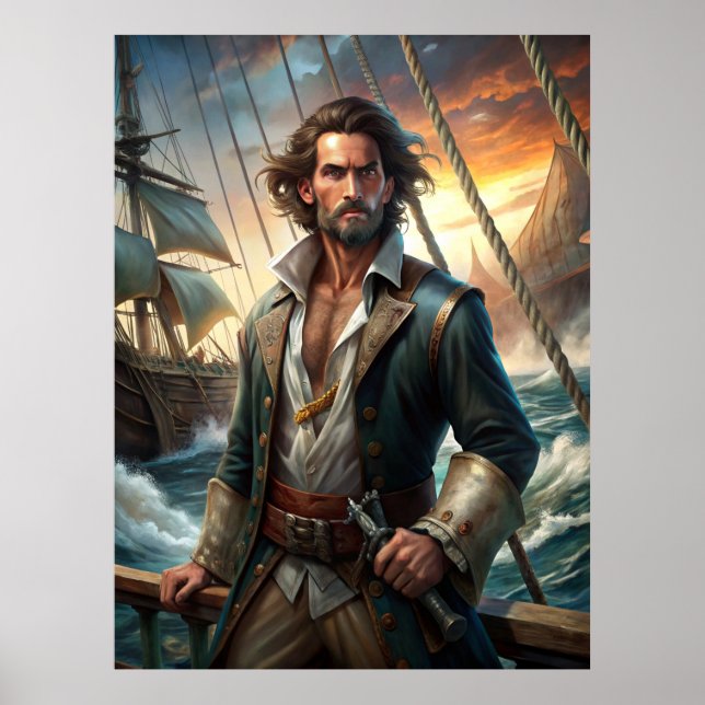 A Pirate from a Ship Poster (Front)