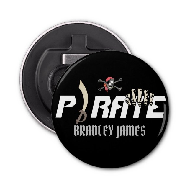 A Pirate | International Talk Like a Pirate day Bottle Opener (Front)