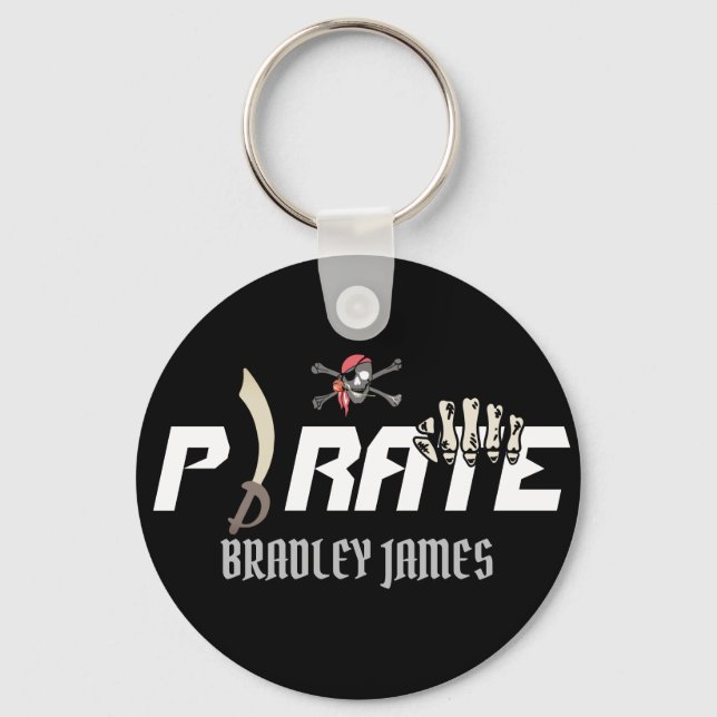A Pirate | International Talk Like a Pirate day Key Ring (Front)