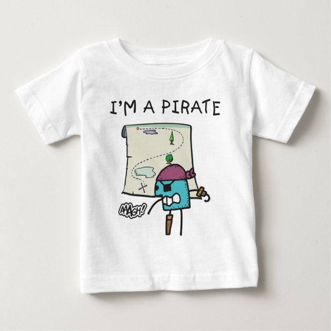 A Pirate Kids Baby T-Shirt (Front)