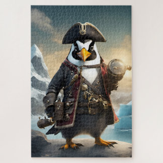 A pirate penguin jigsaw puzzle