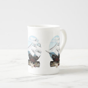 A Pirate Ship Bone China Mug