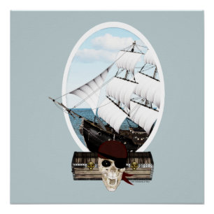 A Pirate Ship Poster