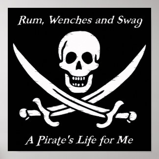 A Pirates Life black poster - small
