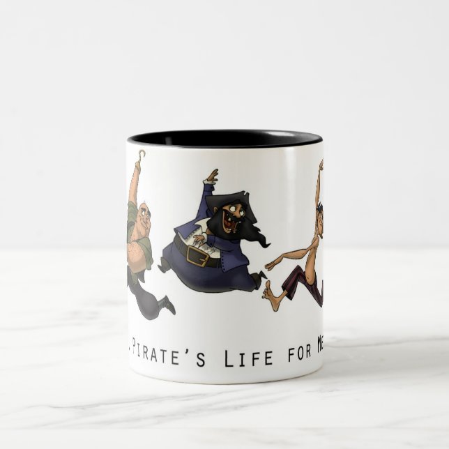 A Pirate's Life for Me Two-Tone Coffee Mug (Center)
