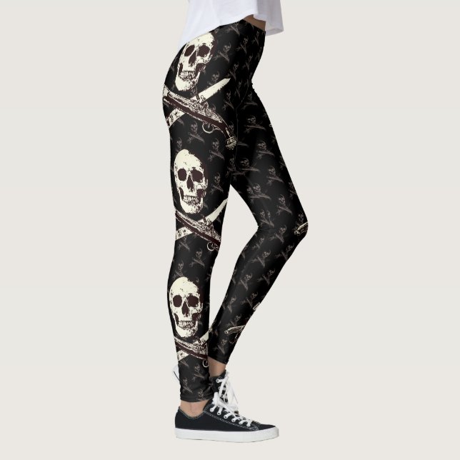 A Pirates Life multiskul_blackwithgrey Leggings (Right)