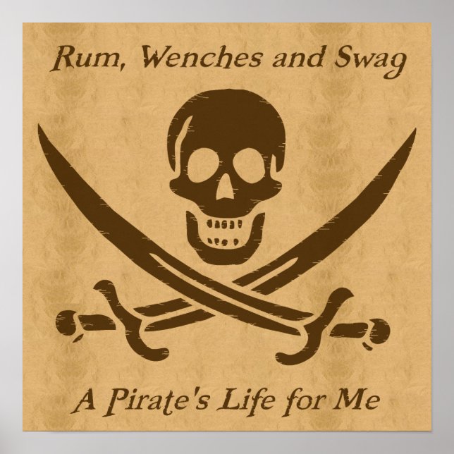 A Pirates Life parchment poster (Front)